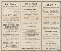 Load image into Gallery viewer, Balmain - The National Subdivision - Grand Business Sites, 1889