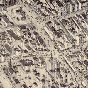Isometrical Plan of Melbourne & Suburbs in 1866