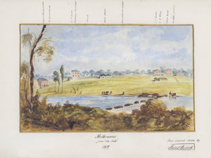 Melbourne from 'The Falls', 1838