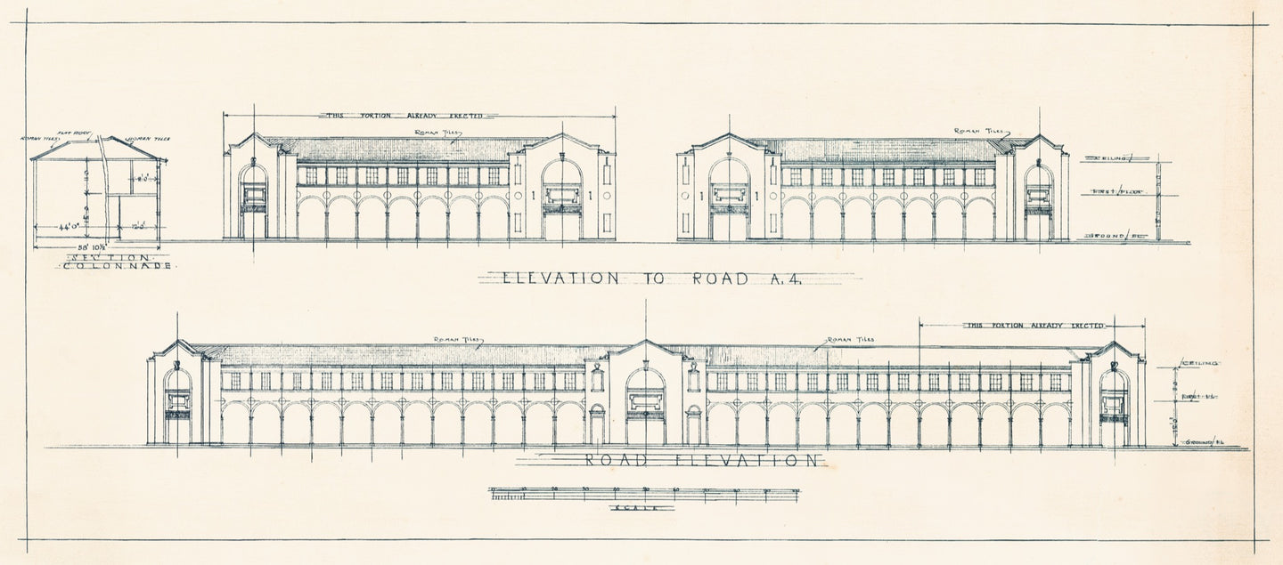 Melbourne and Sydney Building Northbourne Avenue Elevation, 1927
