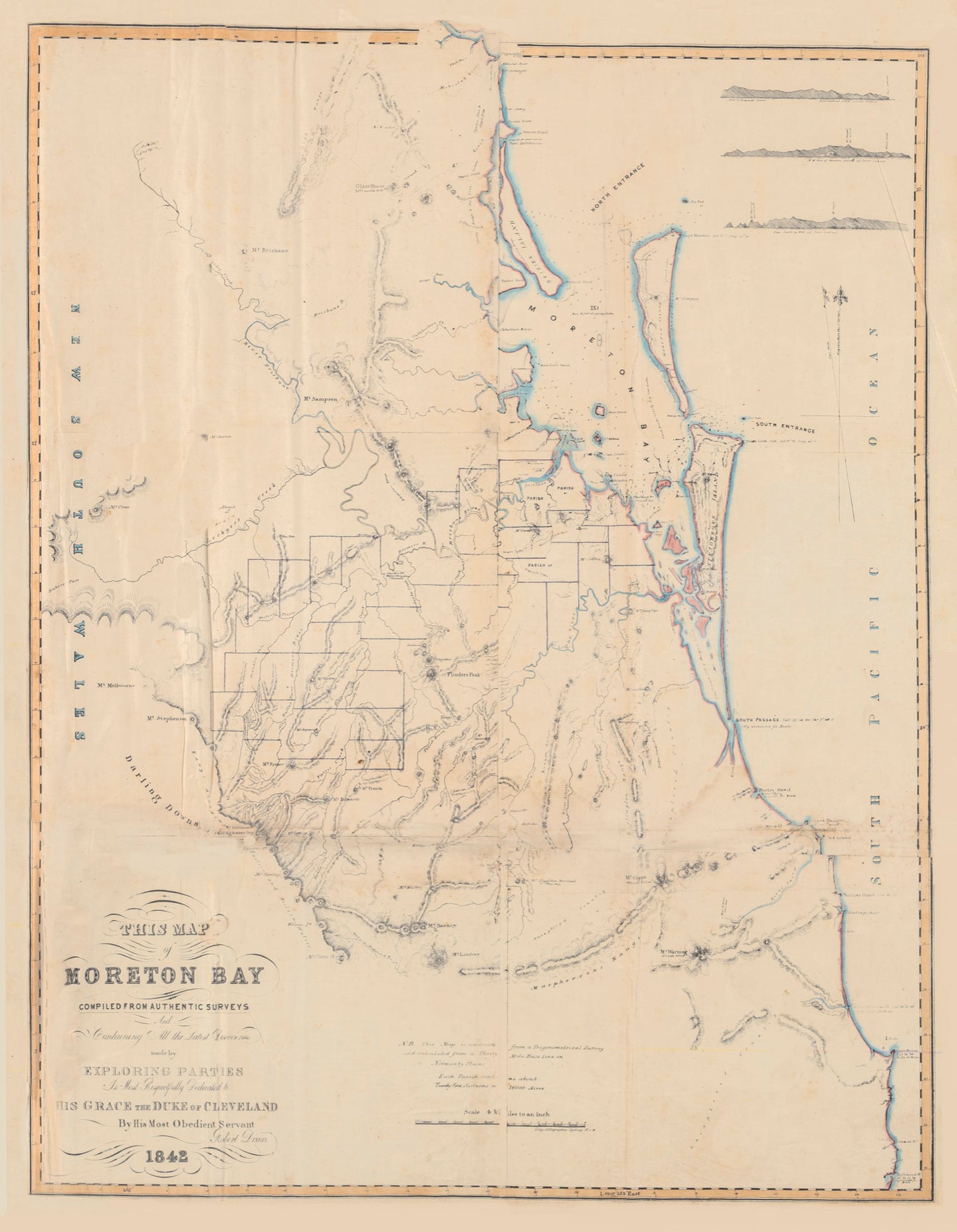 Map of Moreton Bay
